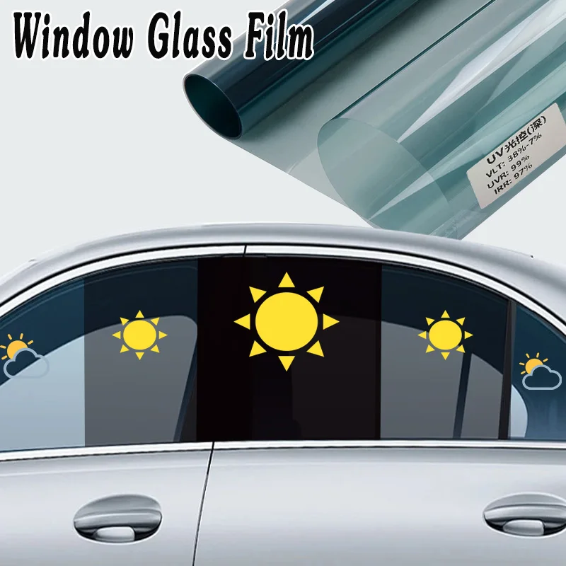 3/2/1Mx50CM VLT Solar Photochromic Film Black Car Window Foils Film Auto Home Solar Protector Films for Mercedes-Benz GLK-Class