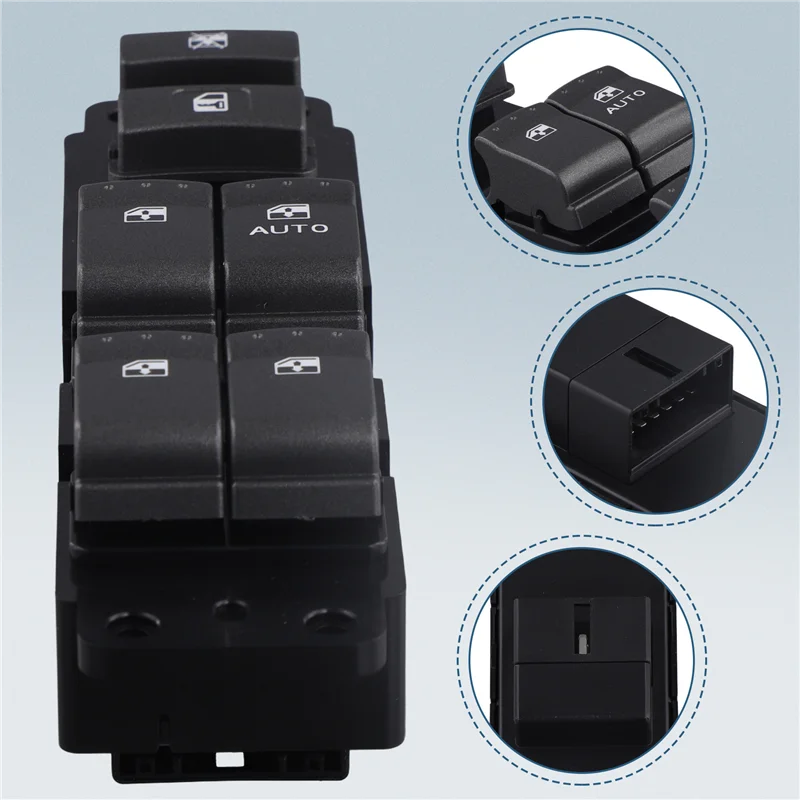 Tombol Kontrol Saklar Jendela Otomatis ABVO-RHD Untuk Ssang Yong Actyon Kyron 09-15 8582009110HCH Pengganti Regulator Jendela Utama