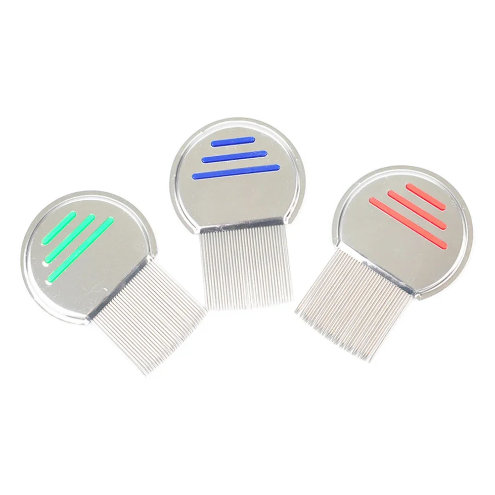 Stainless Steel Terminator Lice Comb Children Hair Removal Headdress Super Density Teeth Remove Nits Comb Dog Brushes Accessory