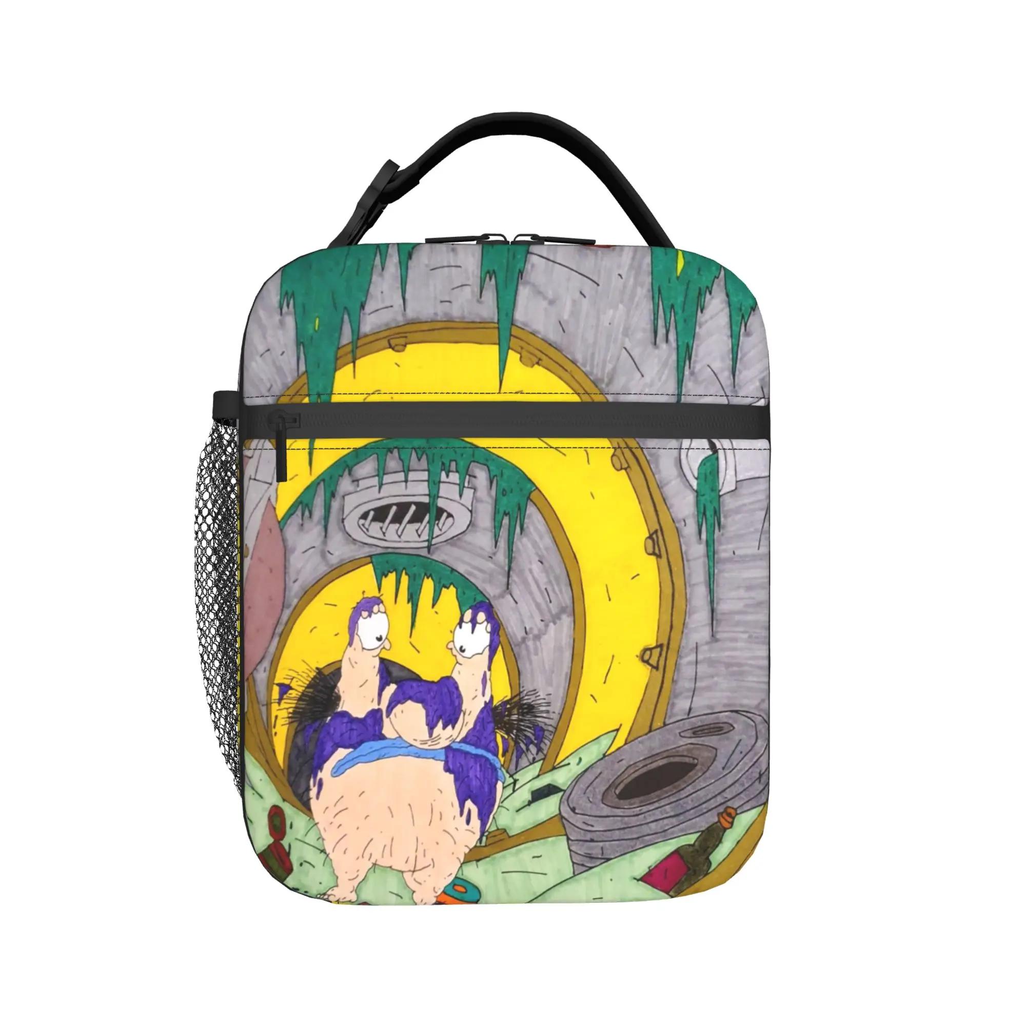 Lunch Boxes Aaahh Real M-Monsters  Accessories  Food Box Harajuku Thermal Cooler Lunch Box For School
