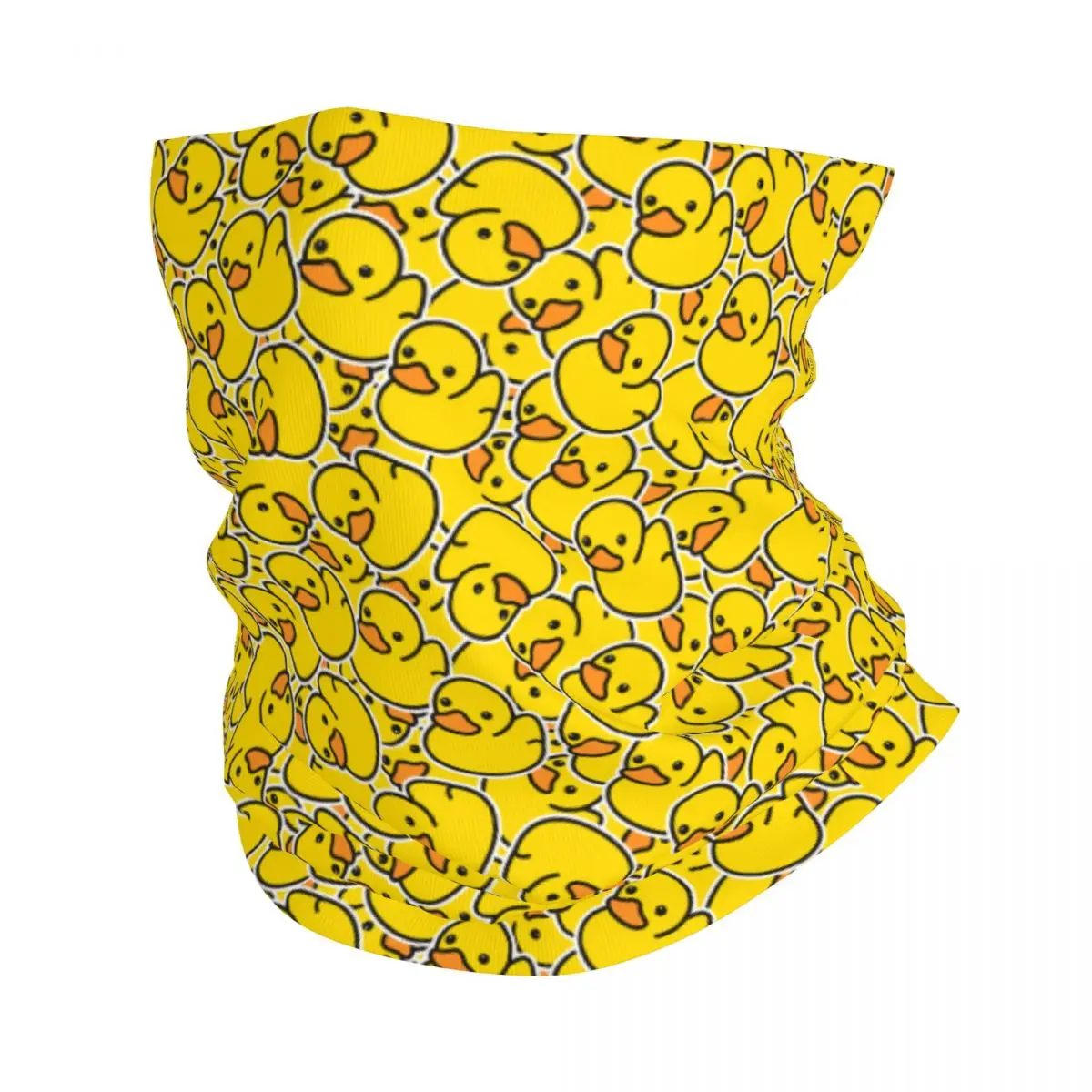 Custom Yellow Classic Rubber Duck Bandana Neck Gaiter for Ski Cycling Men Women Wrap Scarf Balaclava Warmer