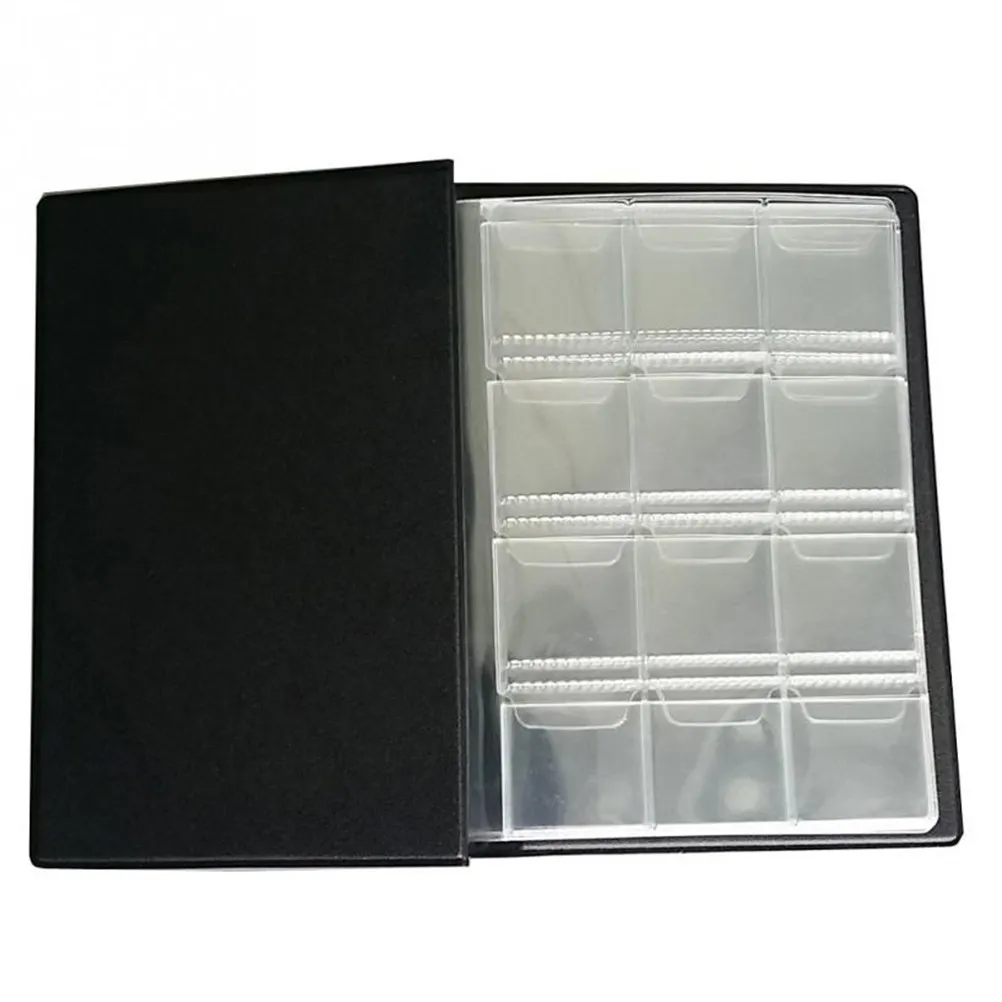 120 Pockets Coin Collection Album Artificial Cover Portable Russian Language Coin Storage Book Transparent Pockets