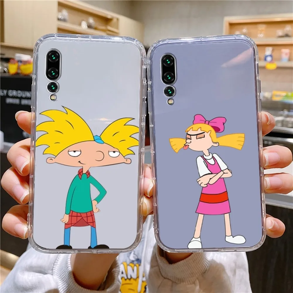 Cartoon H-Hey Arnold F-Fondos Phone Case For Xiaomi 11 Redmi Note 11 5G 8T 9A 9 10T Note8Pro Note9 12SUltra Transparent Case