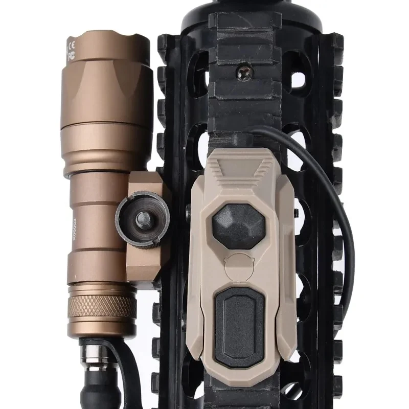 Surefir-linterna M300 M600 con AXON, interruptor de presión remoto de doble función, compatible con riel de 20mm, luz táctica Airsoft para caza