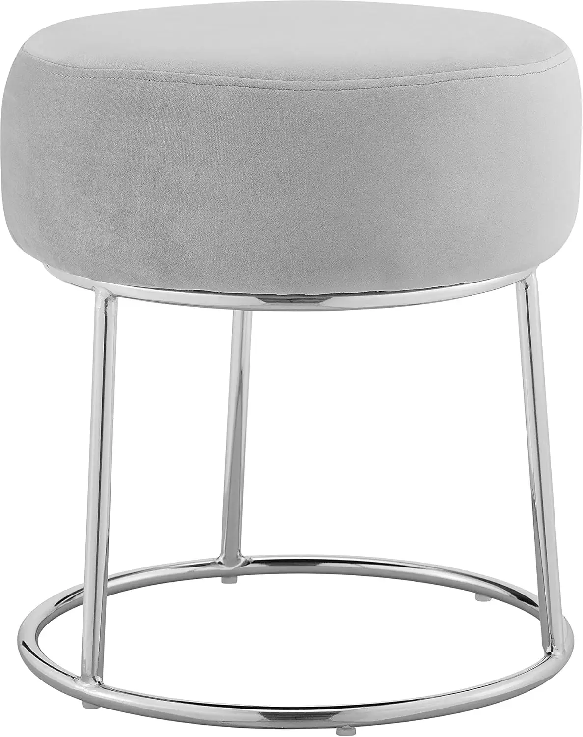 

Grey and Silver Vanity and Accent Dalilah Stool