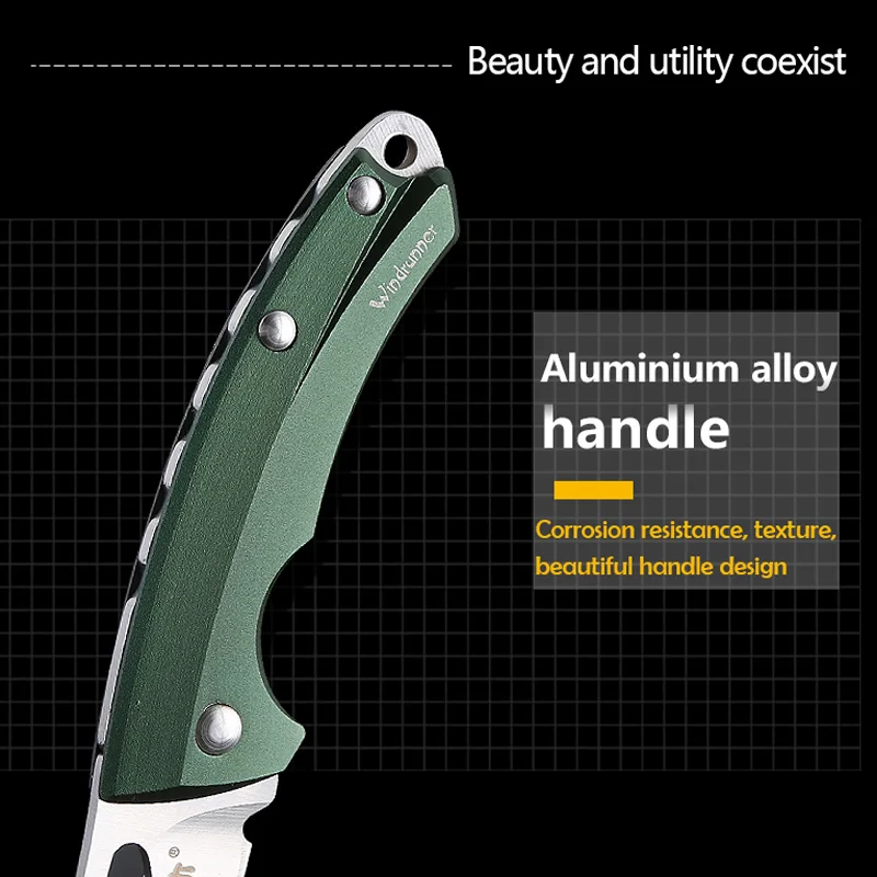 Imagem -03 - Pequeno Mini Bolso Folding Knife Alumínio Alloy Handle Outdoor Household Paring Tool Sharp 415n Aço Inoxidável Sanrenmu4109