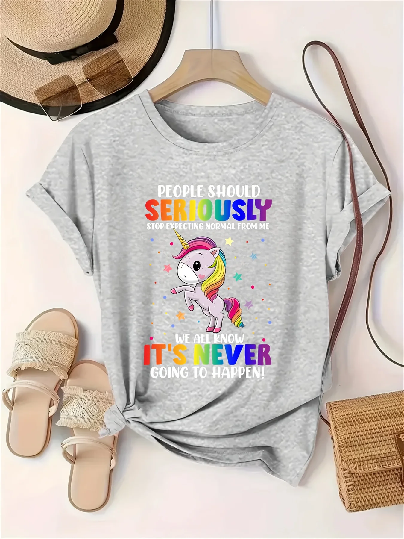 People Should Take Printed Casual Style Round Neck Daily Casual Women's Tops Seriously, Comfortable and Soft Round Neck T-shirts