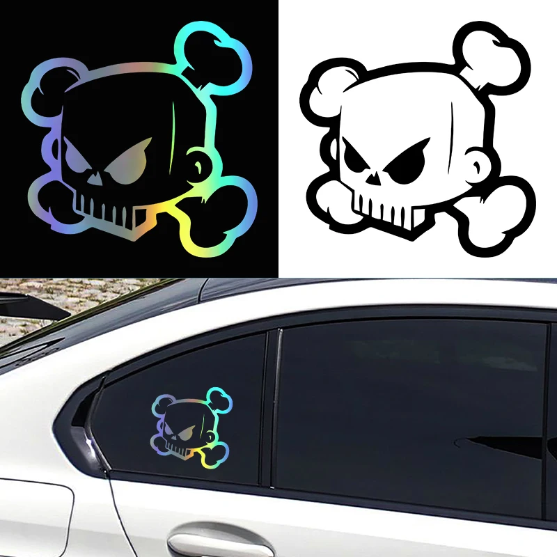 15x15CM Ken Block Skull Sticker, Angry Cartoon Vinyl Decal, Personalized Auto Body Window Styling Decoration Accessories