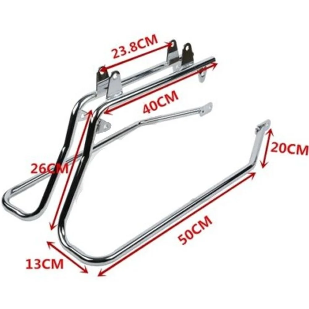 

Chrome Softail Conversion Mounts for Mounting Harley Touring Hard Bags W/Rubbers High Quality