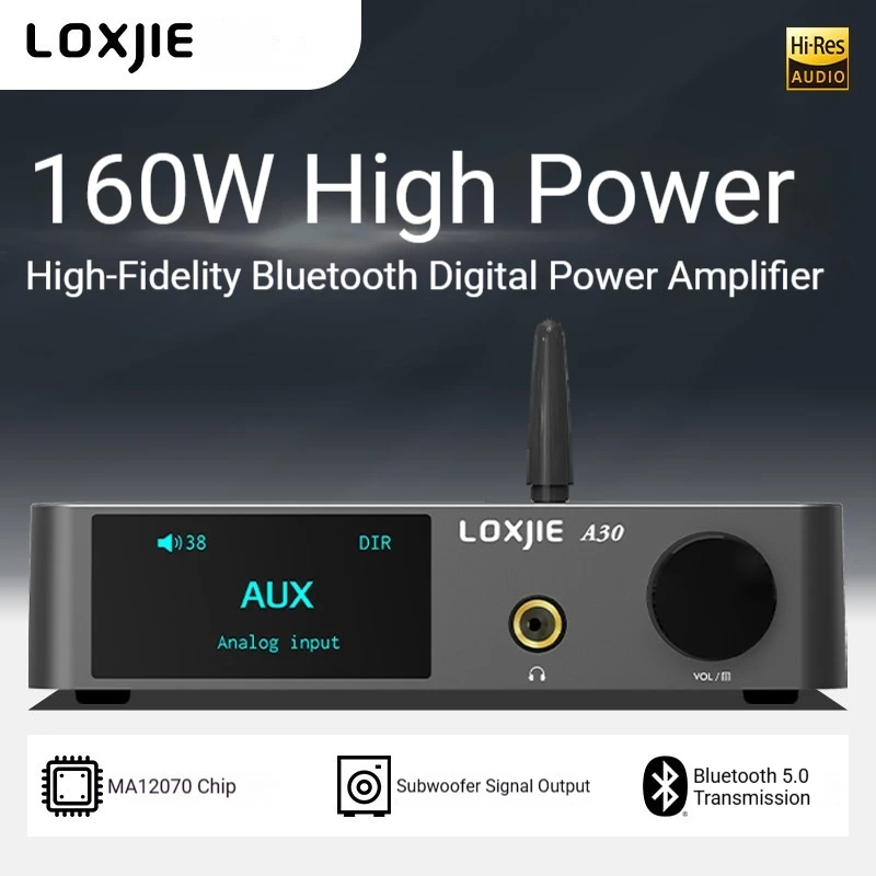 LOXJIE A30 Bluetooth ハイパワーデコーディングヘッドフォンアンプ