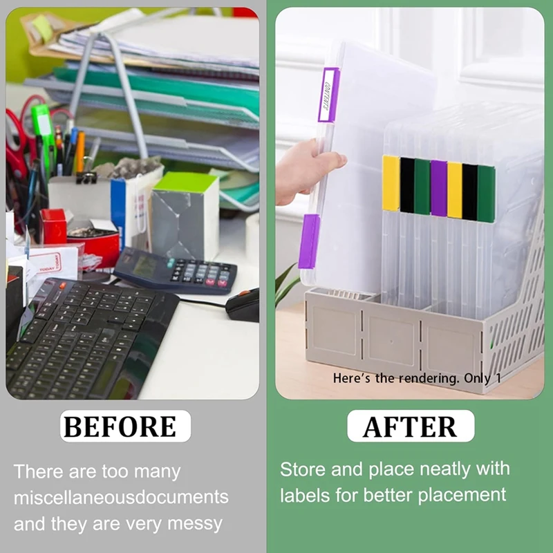 4PCS A4 File Portable Project Case,Portable A4 File Box Plastic Scrapbook Paper Storage Box For 8.5X11inch Letter Paper Durable