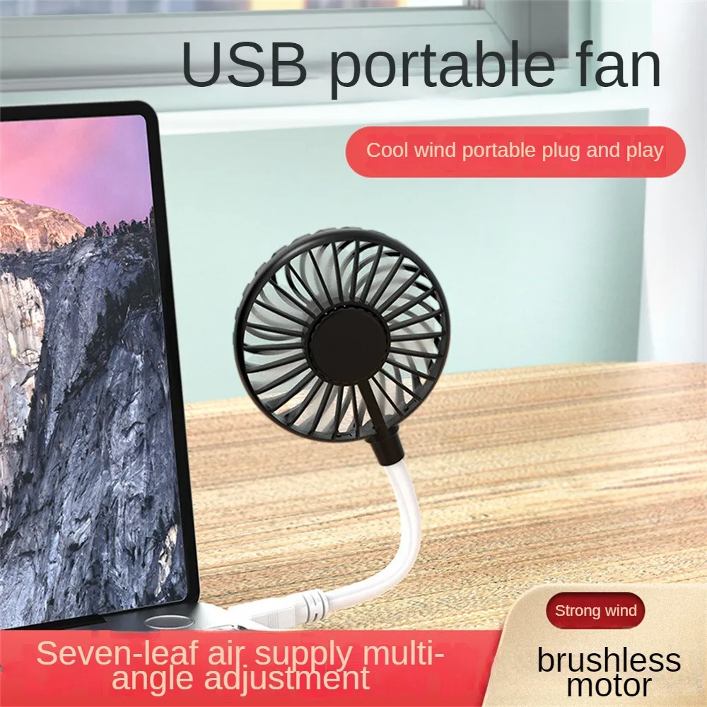 Piccolo ventilatore flessibile a sette foglie di alimentazione dell'aria durevole riduzione del rumore Usb conveniente piccola ventola muto ventola lunga piegatura arbitraria ventola Usb