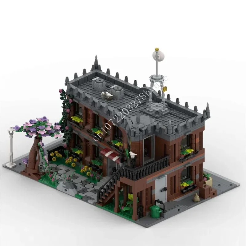 2567PCS The Downtown Pub | Modular BuildingMOC Creative street view Model Building Blocks Architecture  Assembly Model Toys Gif