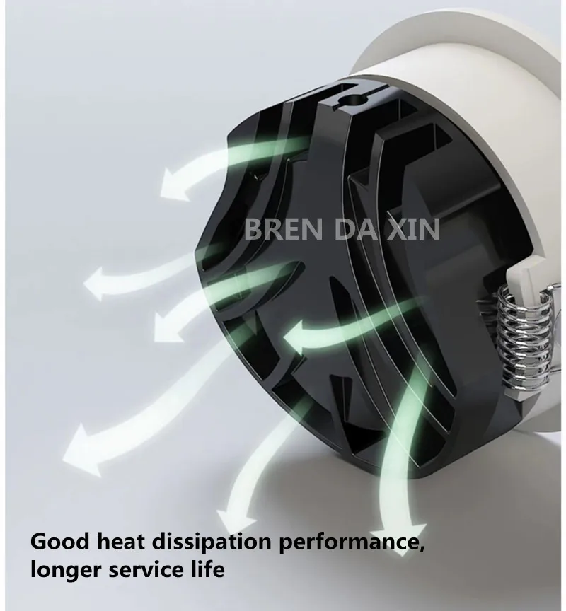 Dimmable COB Downlight Spotlight AC85-265V Anti-Glare Deep Embedded LED Ceiling Lamp Chandelier Interior Lighting Bulb