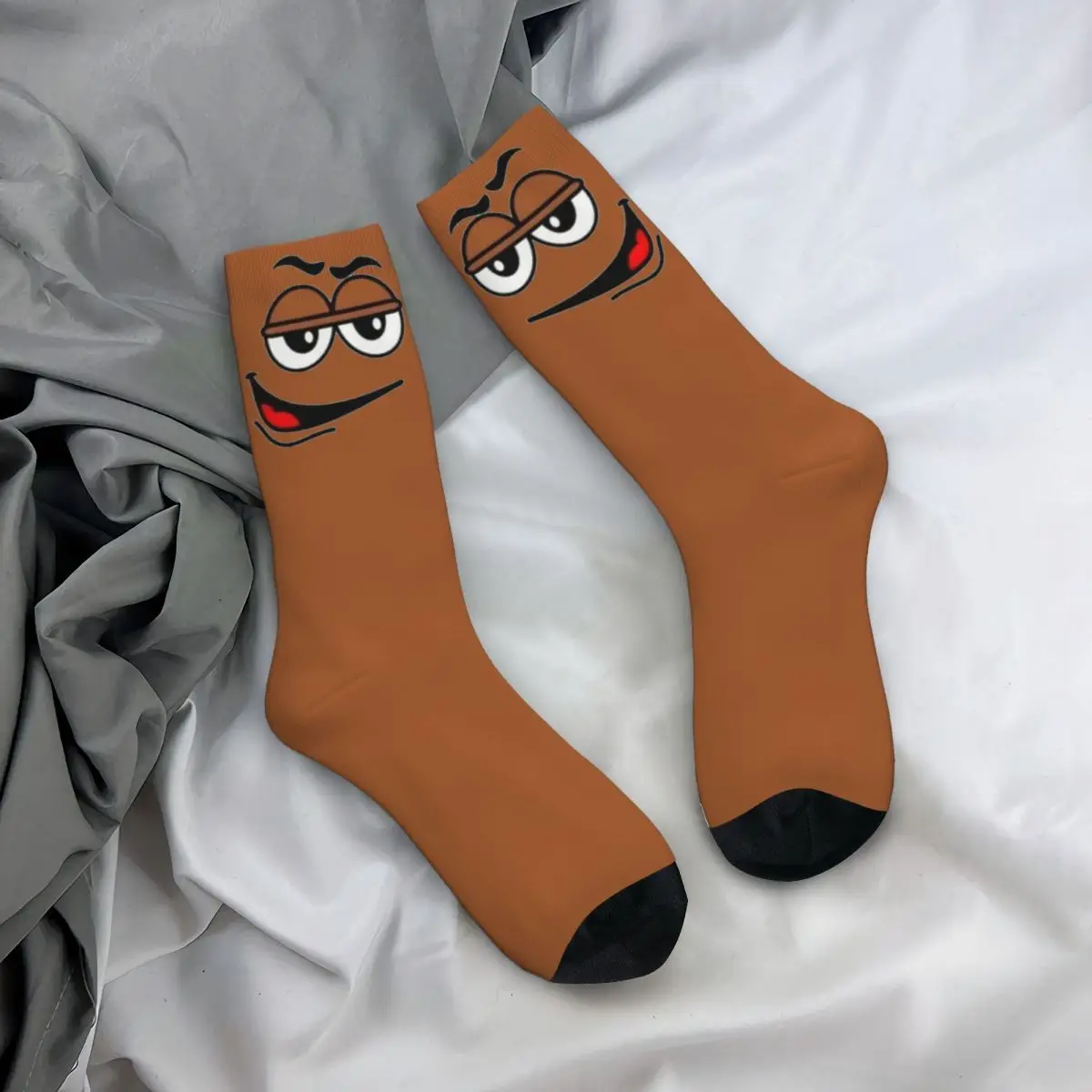 Coffee Coloured Face Kawaii Socks Gym Cartoon Pattern Socks