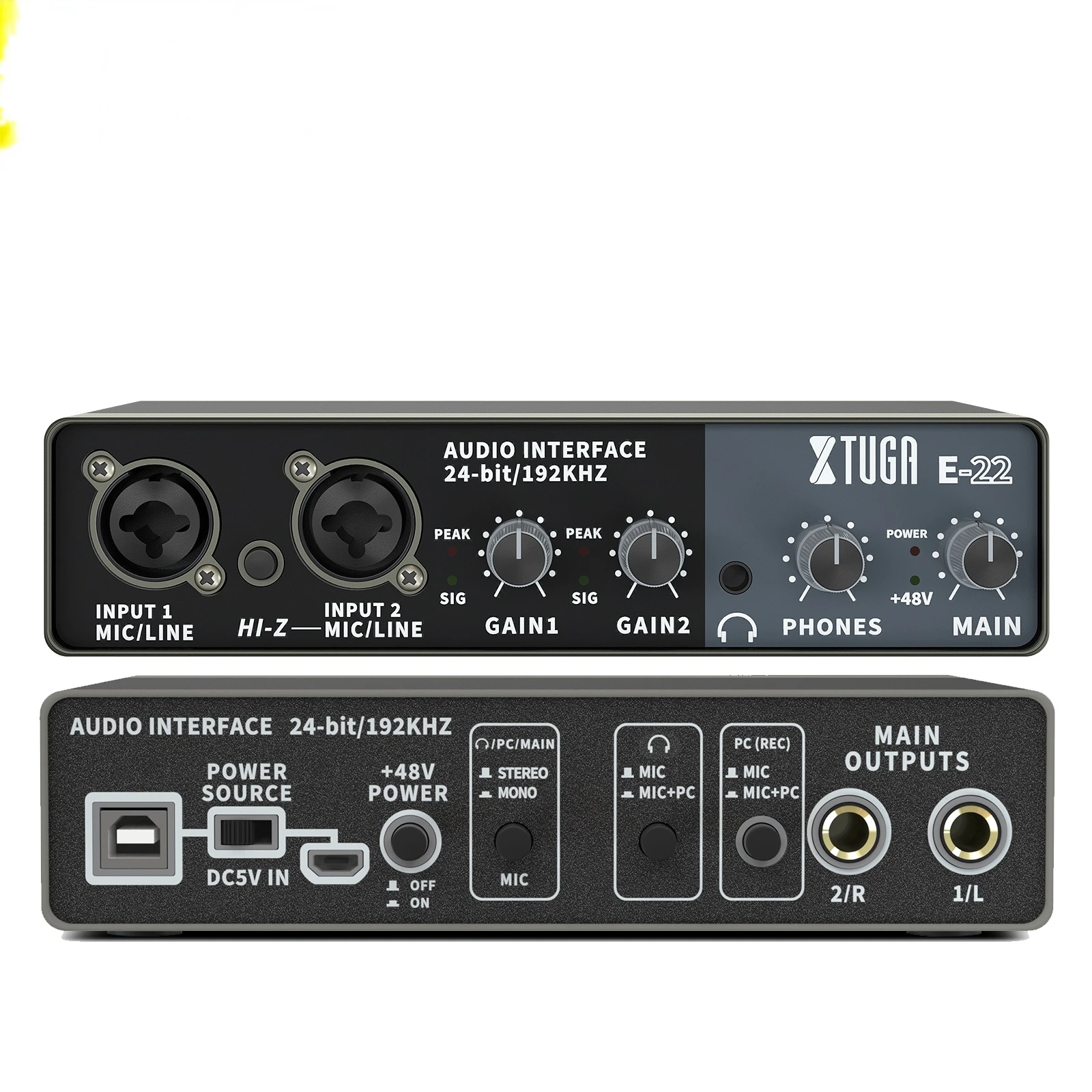 

the best new promotional phan-tom power recorder E-22 sound card