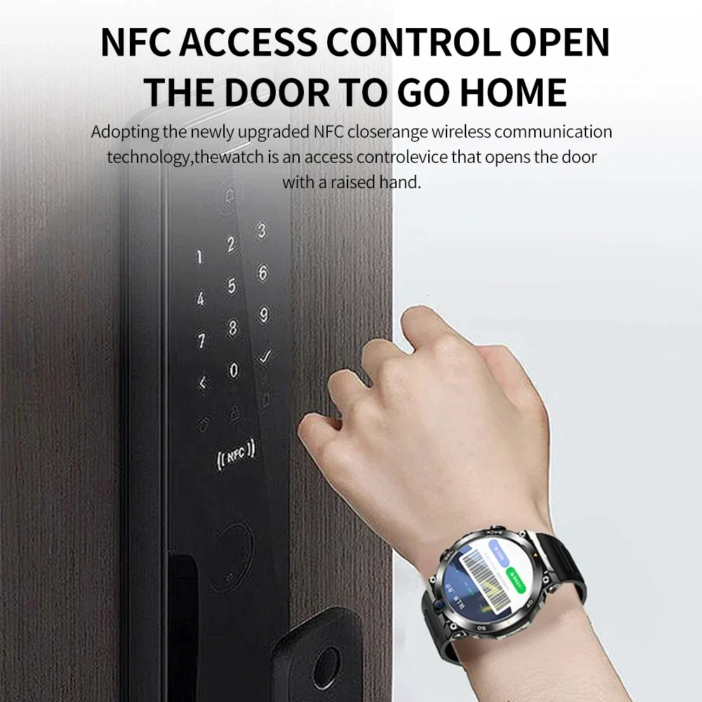 2024 ساعات ذكية جديدة 4G LTE، كاميرا مزدوجة عالية الدقة وبطاقة SIM WIFI GPS APP تنزيل NFC Android ساعة ذكية للرجال تدعم Google Play