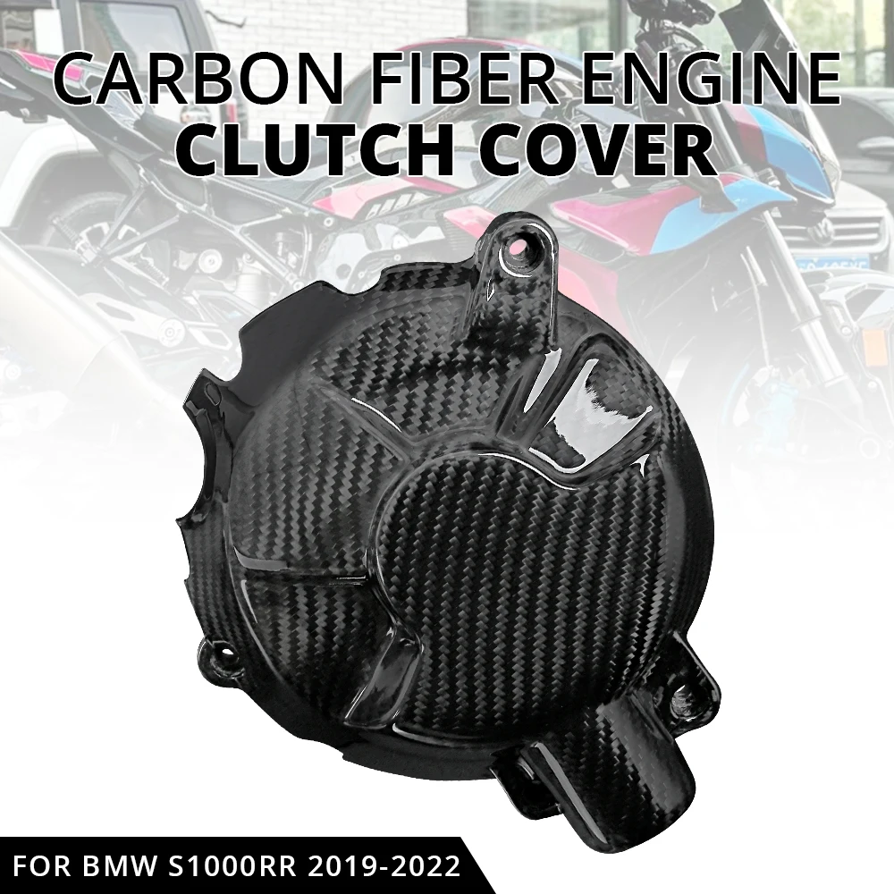 

For BMW S1000RR S1000 RR 2019 2020 2021 2022 S 1000 RR Motorcycle Real Carbon Fiber Clutch Cover Engine Cover Guard Protector