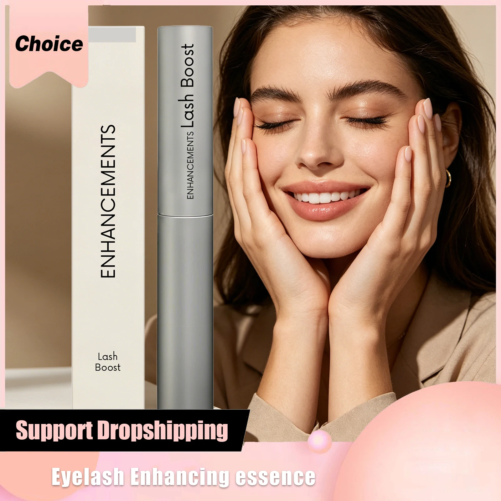

Castor Oil Eyelash Growth Serum Moisturizing Lashes Lightweight Texture Fast Absorbed Non-sticky Eyebrow Lash Thicker Enhancer