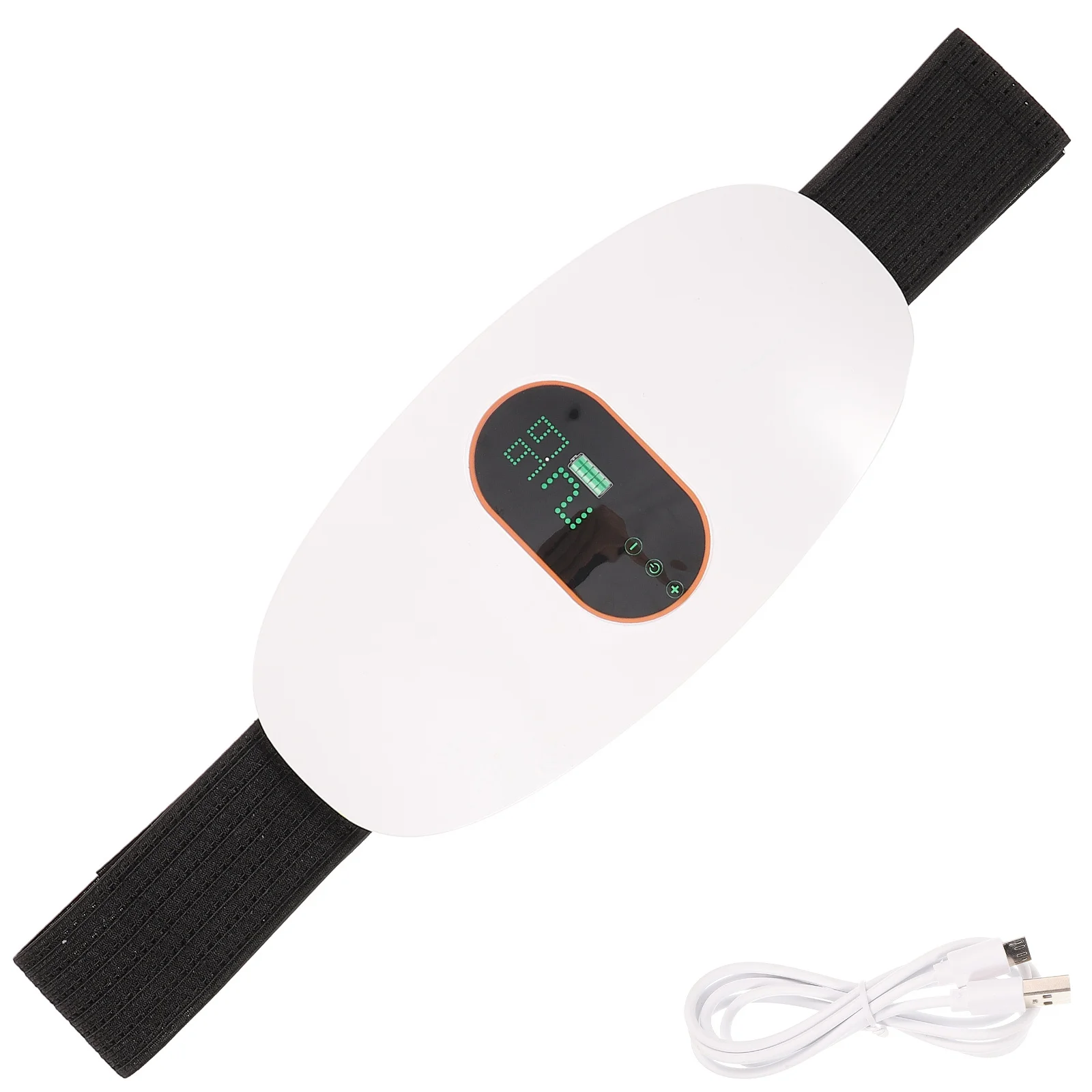 

Abdominal Massager Device Household Waist Heating Pad Belt Wireless Massaging for White Trainer Tool Fitness