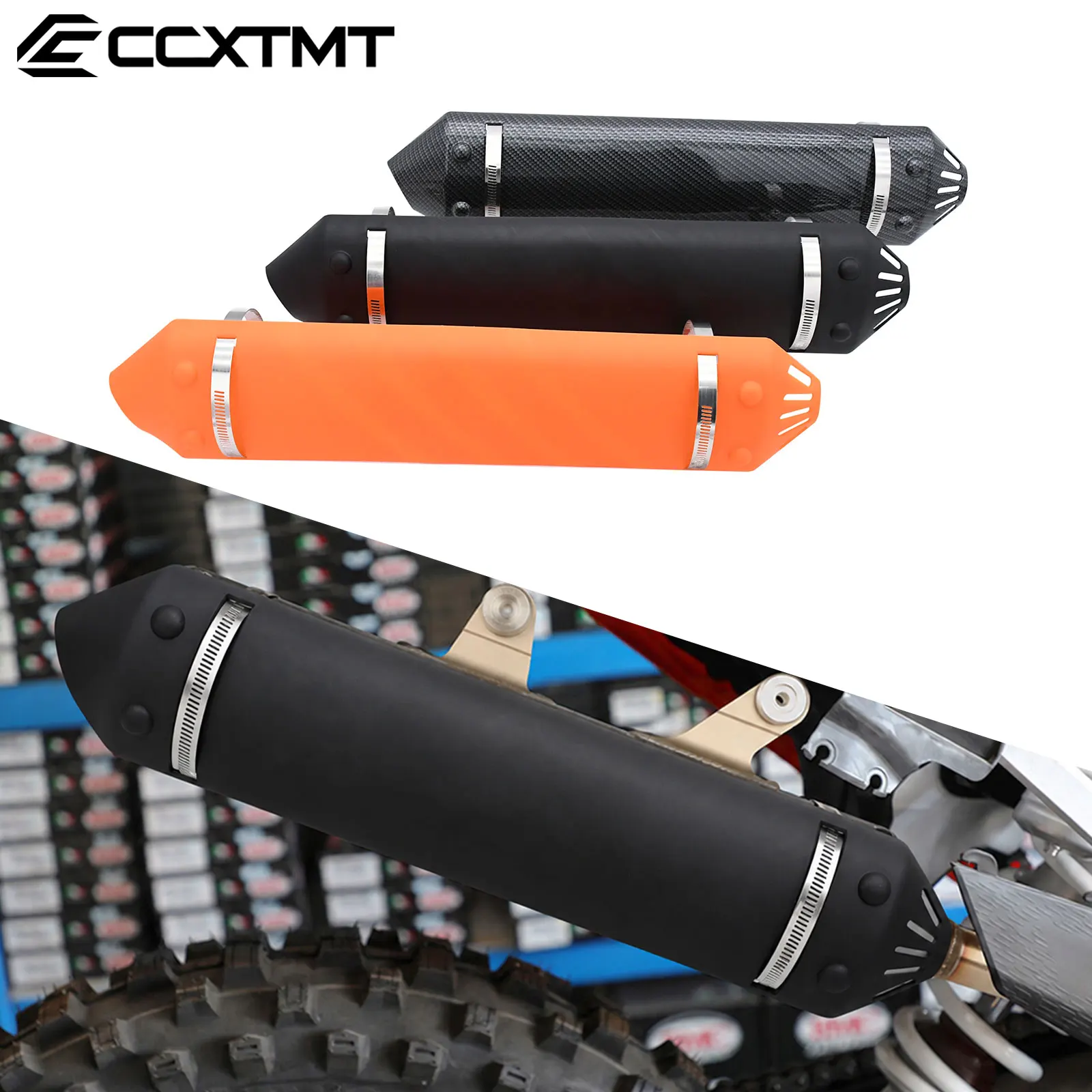 Motocross Exhaust Heat Shield Muffler Protector Cover For KTM XC XCW EXC 250 300 For Husqvarna TE250 TE300 2020-2023 Motorcycle