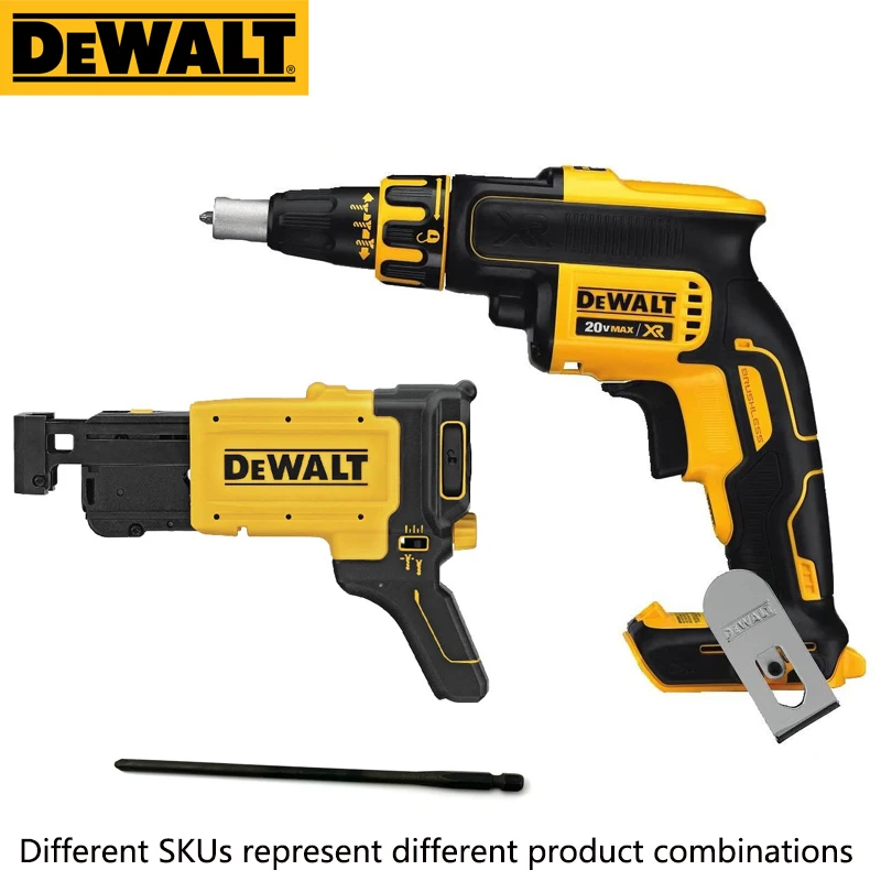 DEWALT XR Drywall Screw Gun With Collated Attachment DCF620 DCF6202 Brushless 360 Degree Rotation Nail Gun Bare Tool