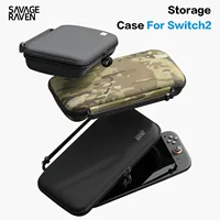 Savage Raven de Skull & Co. Estuche de transporte para Switch 2 Bolsa de viaje Accesorios NS Funda protectora Contiene 8 cartuchos de juegos