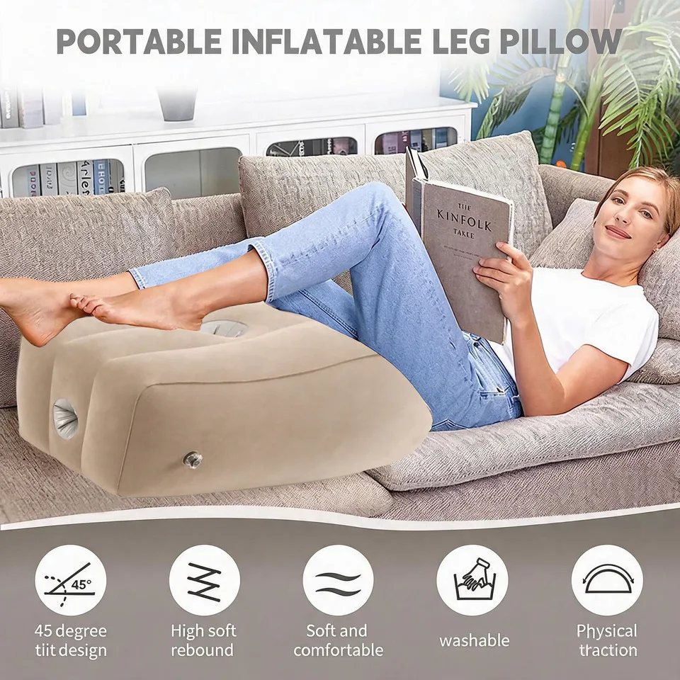 inflatable Wedge Pillow-leg Lift Elevation Pillow For Home Travel Marine Pattern Body Support Deep Sleep Foot Rest Bed Cushion image 4
