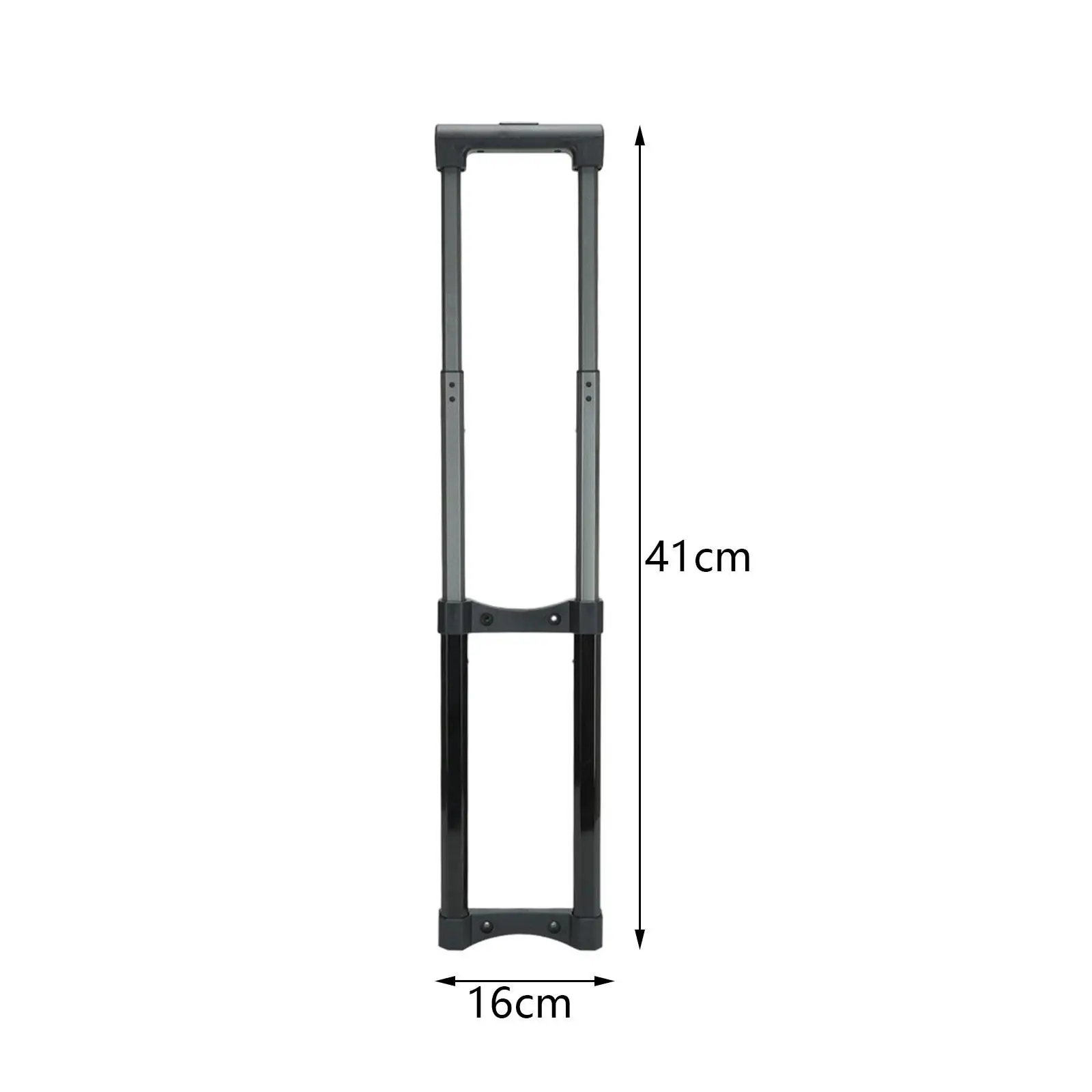 DIY Suitcase Telescopic Handle Spare Parts Stretchable Stylish Black Durable Traveling Accessories Length 82cm Metal Pull Rod