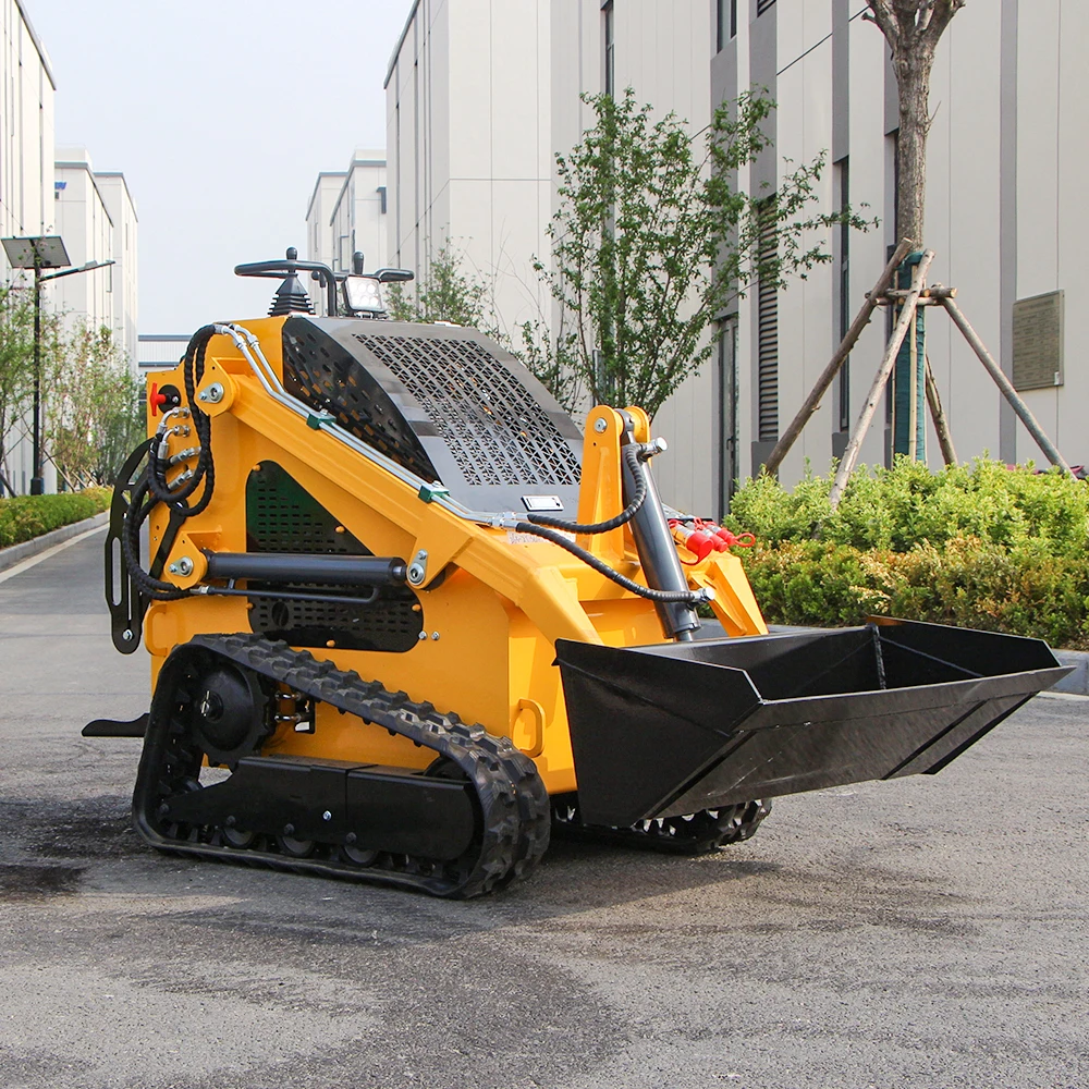 

Customized Home Mini Loader Farm Garden Riding On Skid Steers Multifunctional YG-T360 Mini Crawler Skid Steer Loader