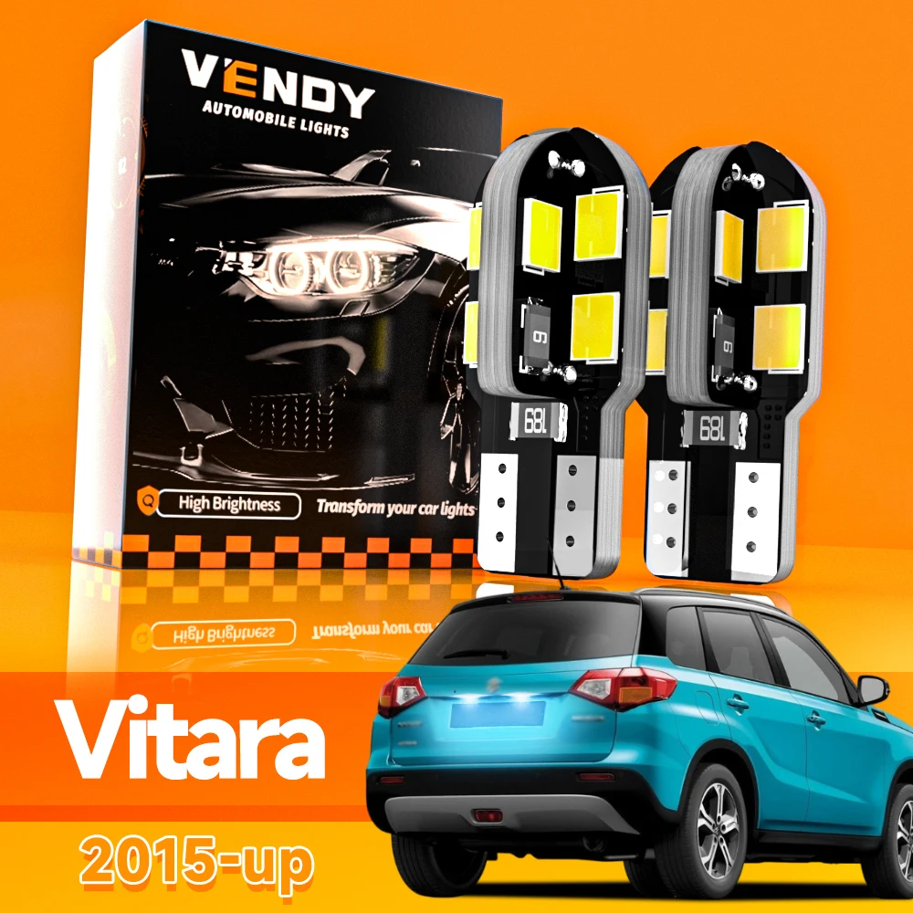 2pcs For Suzuki Vitara LED License Plate Light 2015 2016 2017 2018 2019 2020 2021 Canbus Accessories