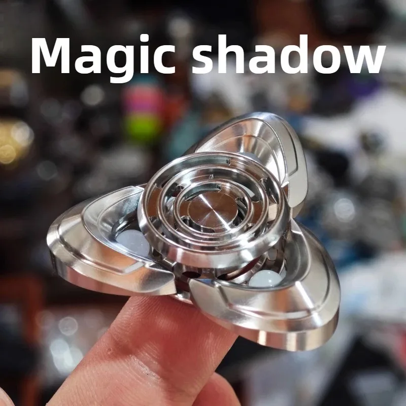 YHEDC Magic Knife Pattern Mechanical Stainless Steel Fidget Gyro Decompression Desktop Toy Gift
