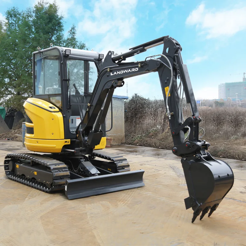 Hot Sell 2.5 Ton Crawler Excavator  Factory Wholesale Multifunctional Mini Excavators Home Use Cheap Mini Excavators Customized