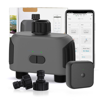 Tuya Bluetooth-compatible WiFi-compatible 2-Way Intelligent Water Timers Automatic Watering Controller Smart Garden Sprinklers