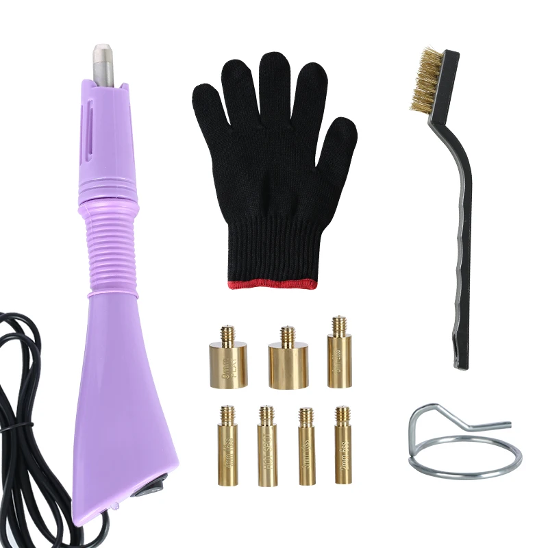 Hot Fix Applicator 7-in-1 Hotfix Rhinestone Applicator Wand Setter Tool Kit with 7 Tips Kit for DIY Clothes Clothing Fabric