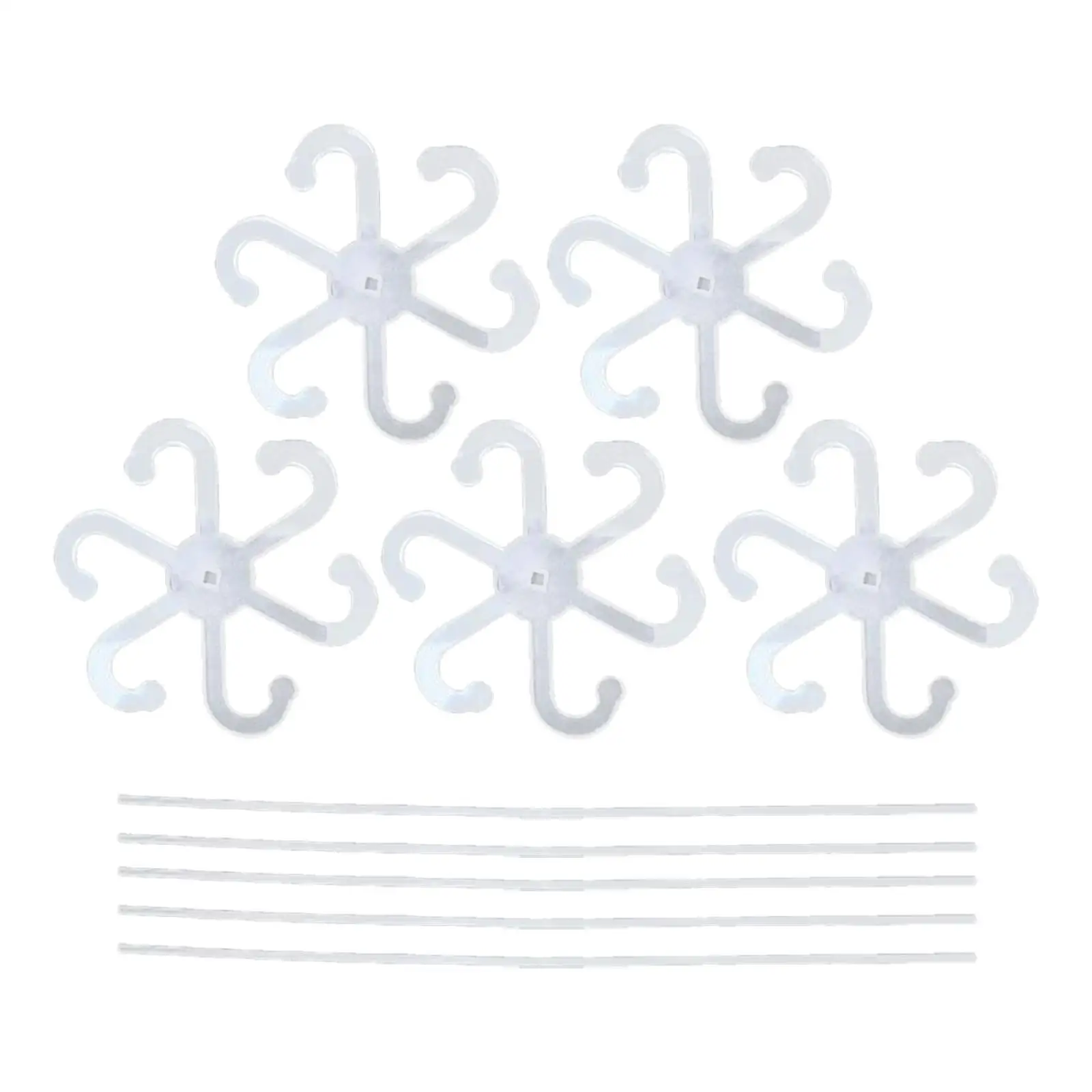 

5Pcs Acrylic Plant Supports Professional with Sticks Accessories for Flowers