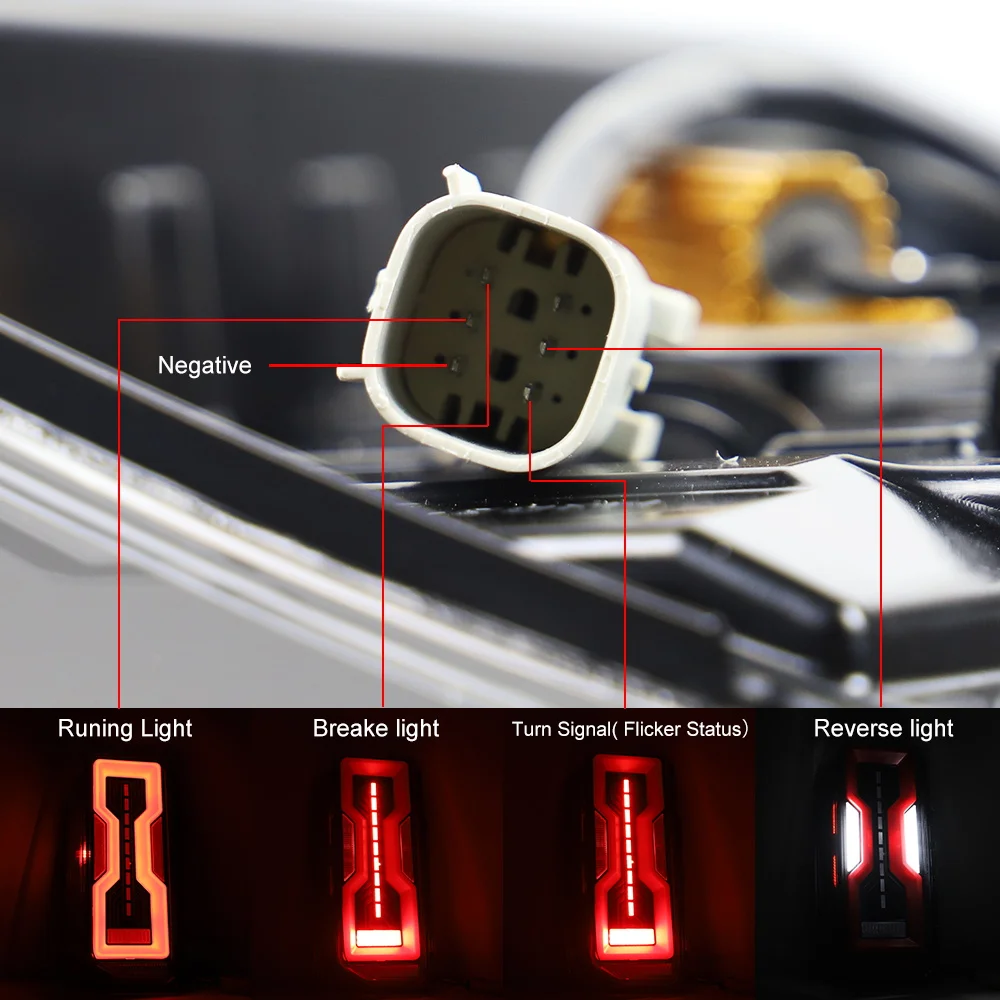 Luces traseras para Ford Bronco Base/Big Bend/Black Diamond 2021-2024