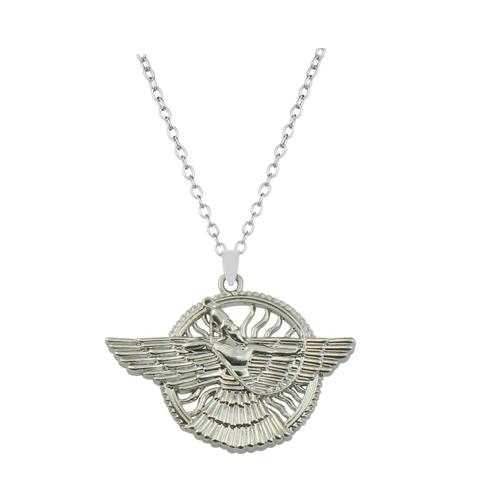 Ashur Pendant Necklaces for Women Men Lama Lamma Winged Bull Lamassu Is An Assyrian Protective Deity Jewelry Accessories