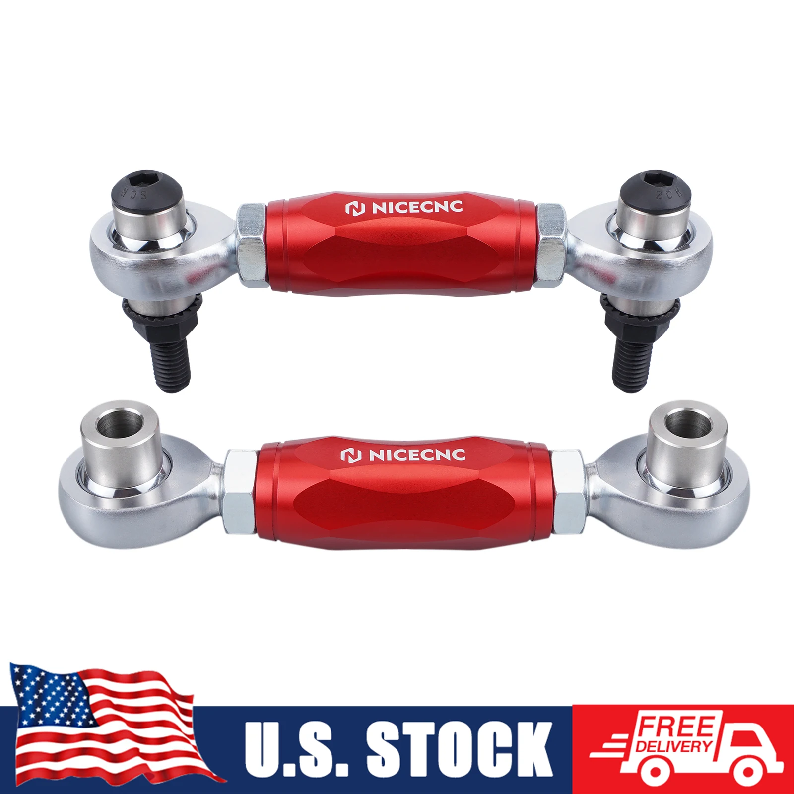 

2 Pcs Rear Sway Bar Stabilizer Link UTV For Can Am Maverick X3 4x4 R RR 2017-2023 2021 2018 Aluminum Accessories
