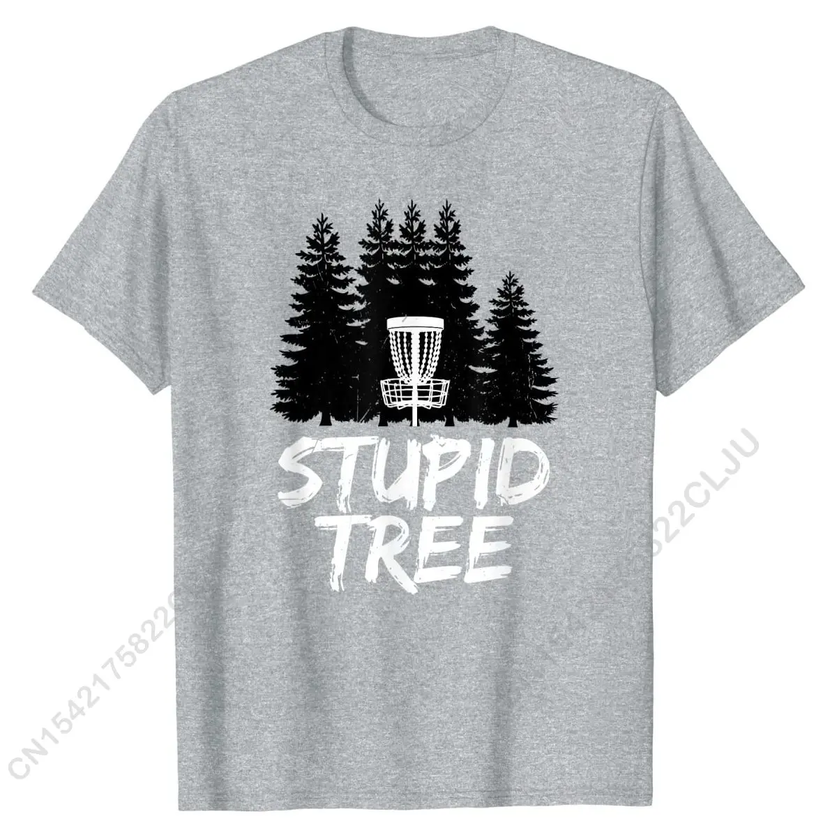 Stupid Tree Disc Golf T Shirt Funny Golf Tee Shirts Popular Men T-Shirts Cotton T Shirt Customized Printing Streetwear New