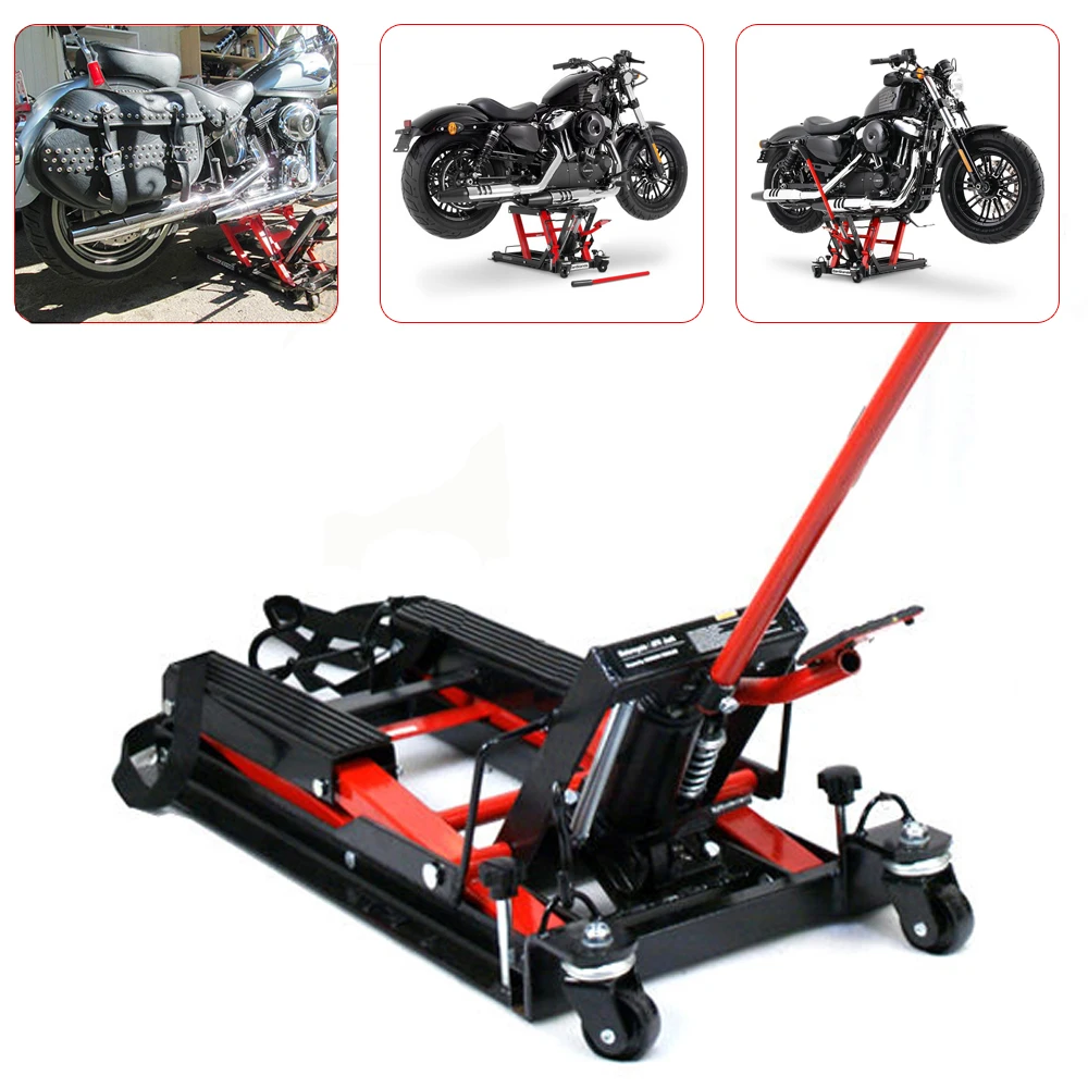 Motorcycle Jack 680kg Motorcycle Lift Mounting Stand Motorcycle Lift Quad Hydraulic Trestle Easels For The Motorcycle