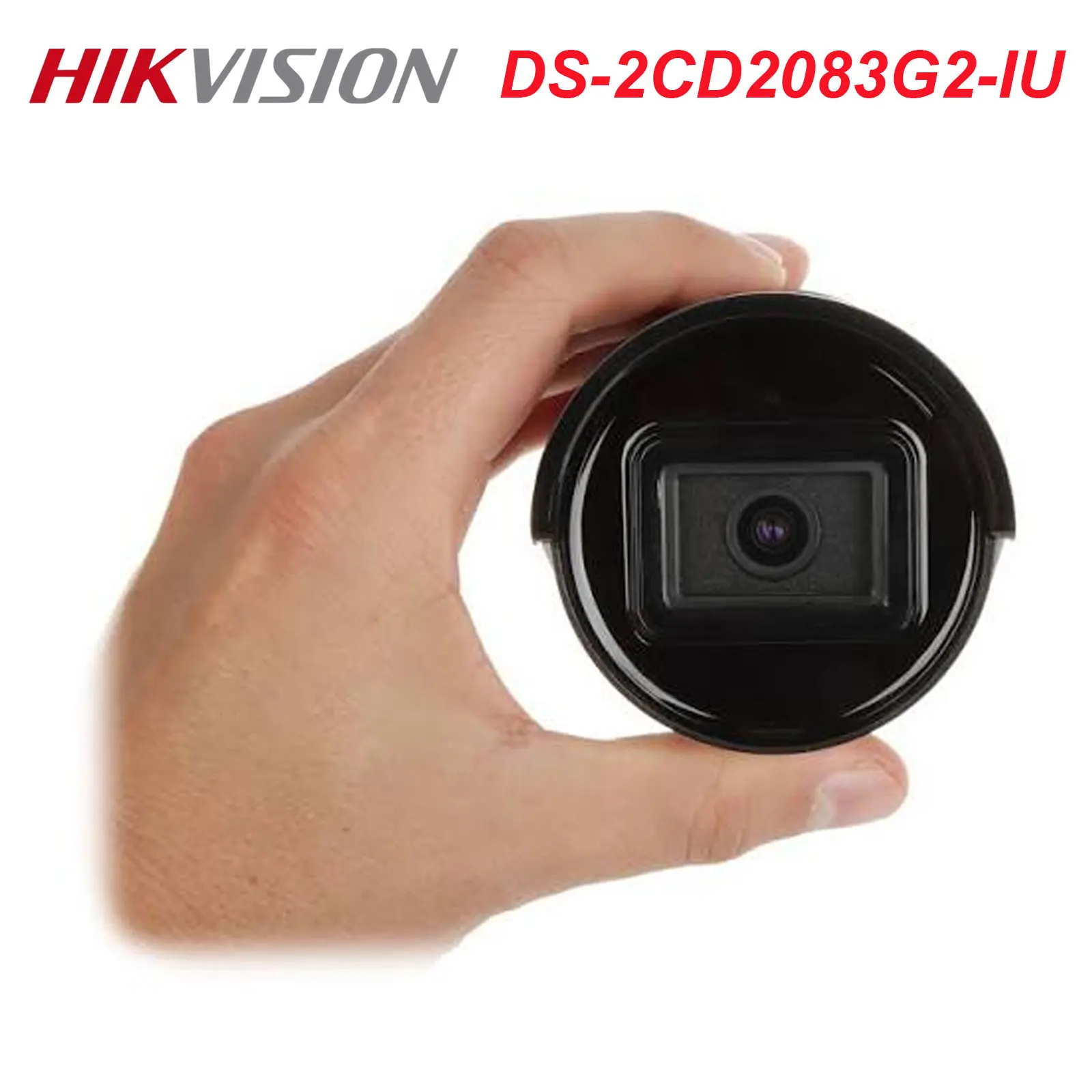 Hikvision DS-2CD2083G2-IU 8MP 4K Acusense IR Fixed Bullet POE IP Camera Human &Vehicle Detection Built-in Mic CCTV Surveillance