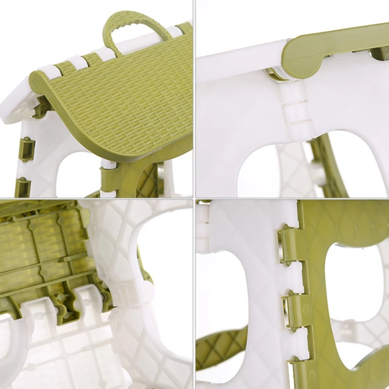 

A76I-Plastic Folding Stool Thickening Chair Portable Home Furniture Children Convenient Dining Stool