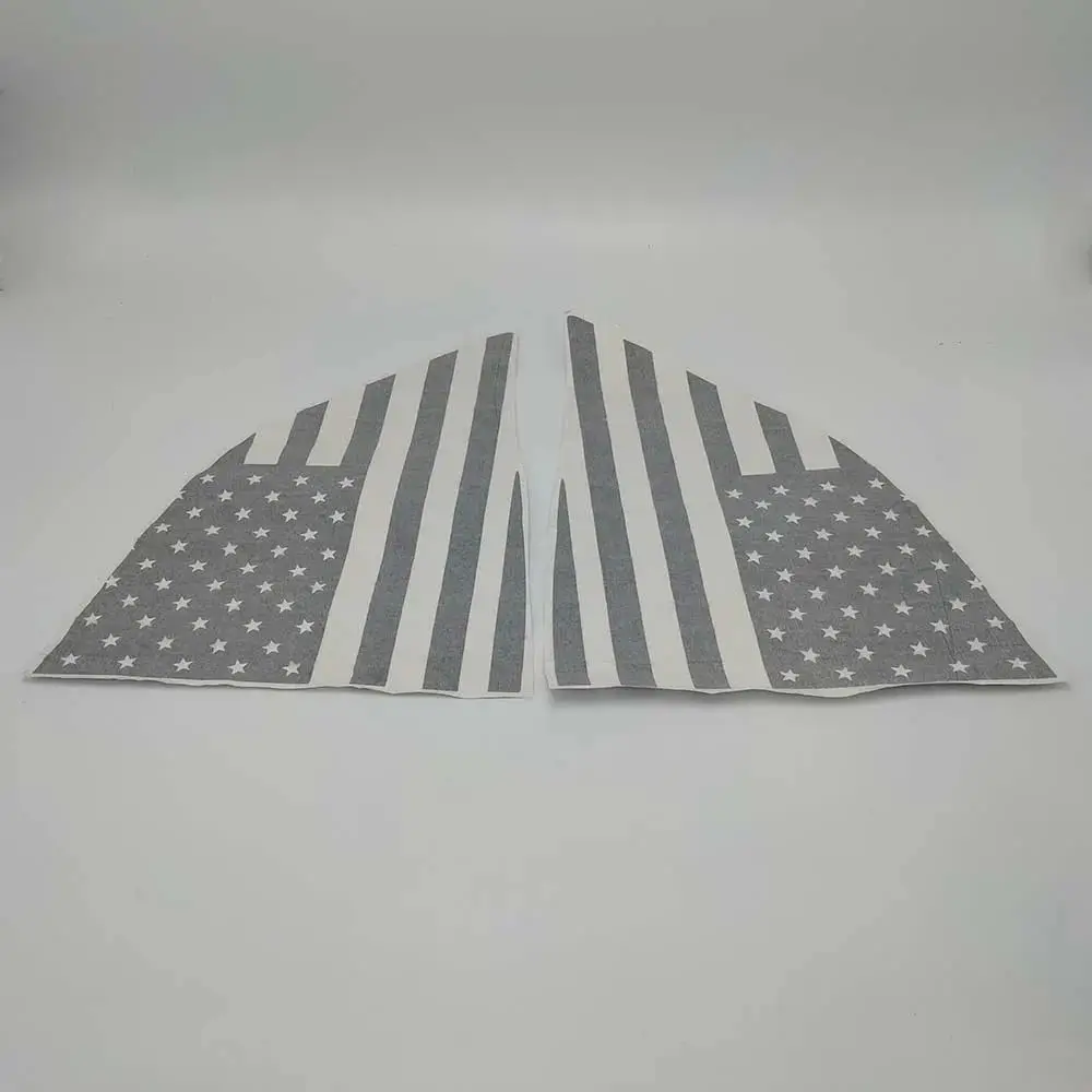

Pair Car Rear Window Decal American Flag Stickers For Dodge Challenger 2008-2022