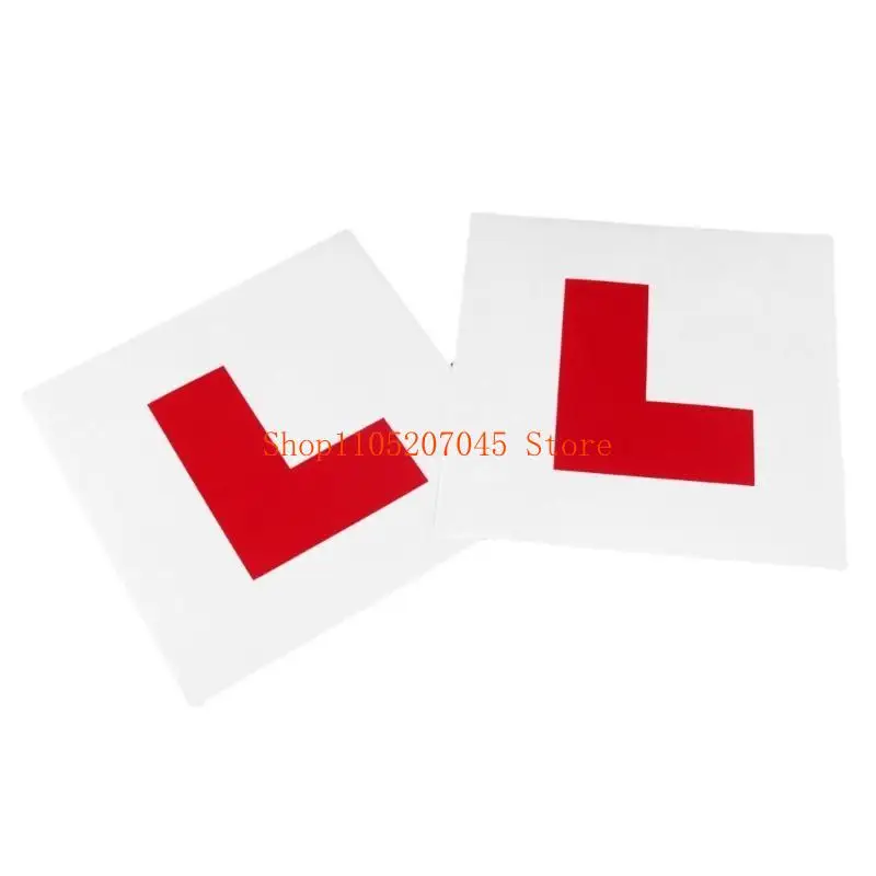 Car Stickers Driver Student Sign Bumper Decoration Door Side Compatible for New Drivers Removable Decals Signs L Learner