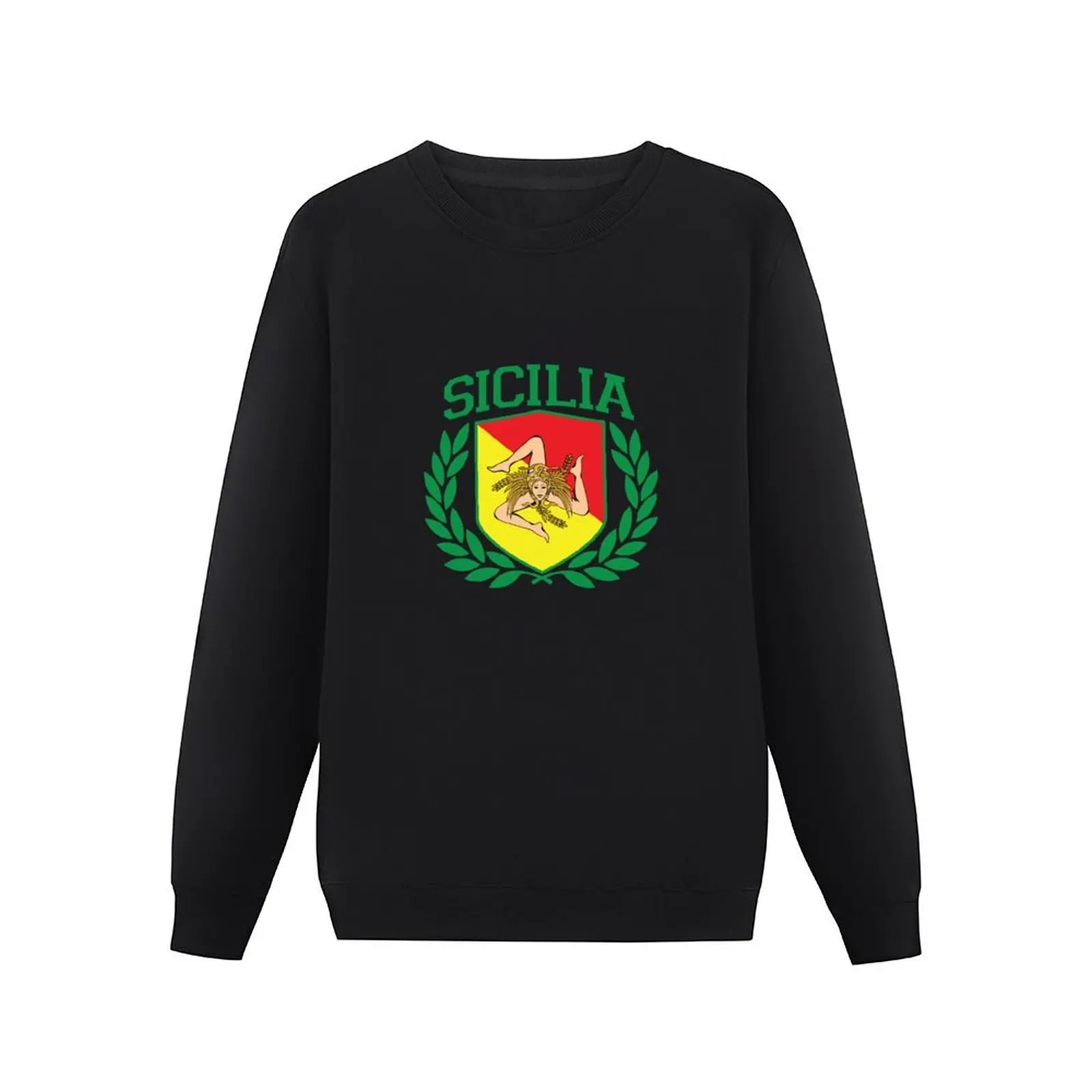 Sicily Shield Pullover Hoodie streetwear men korean clothes men's sweat-shirt set new in sweatshirts