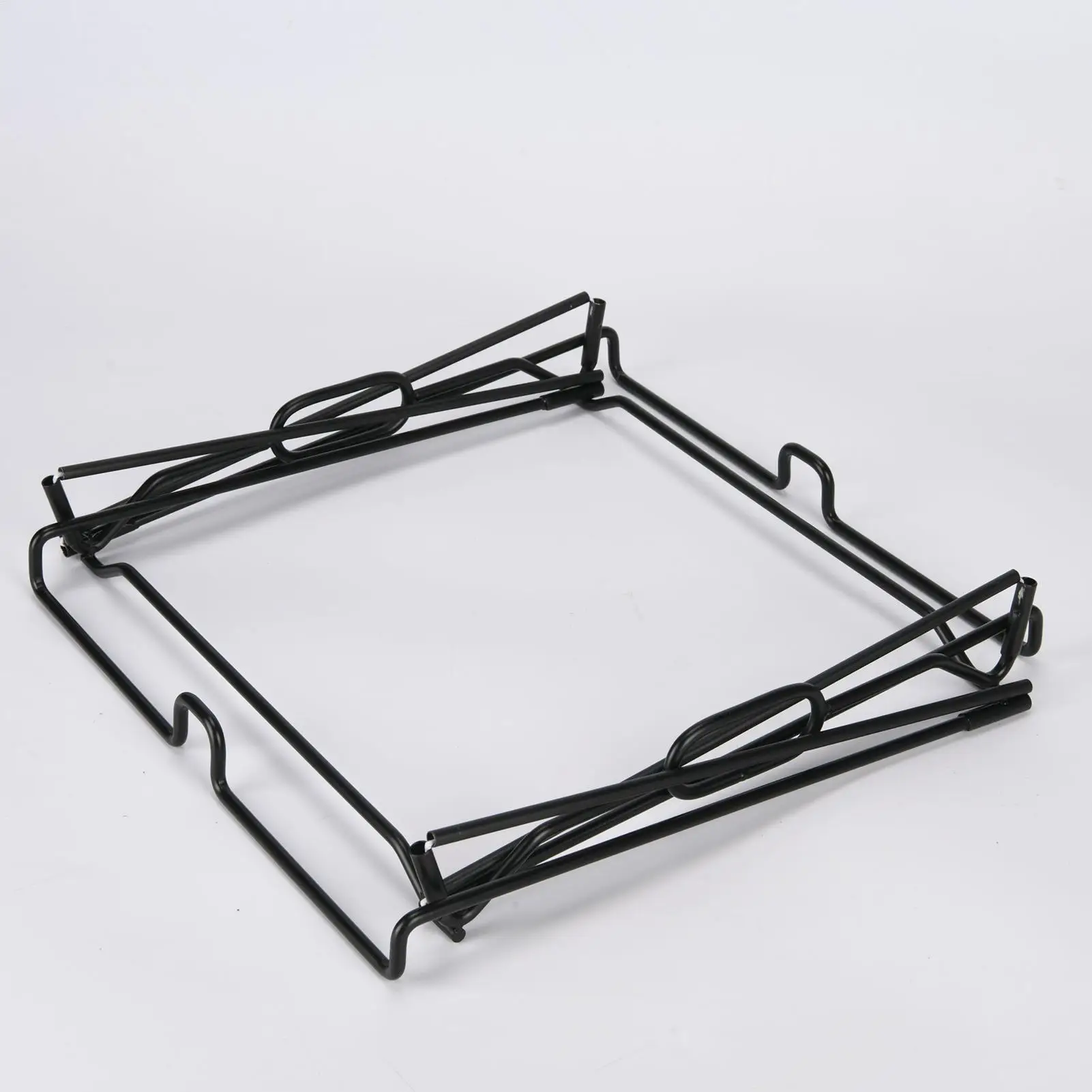 

Outdoor Trash Bag Holder Outside Folding Garbage Bin Metal Stand Heavy Duty Rack for Farm Pool Patio RV Yard Grass Lawn Driveway