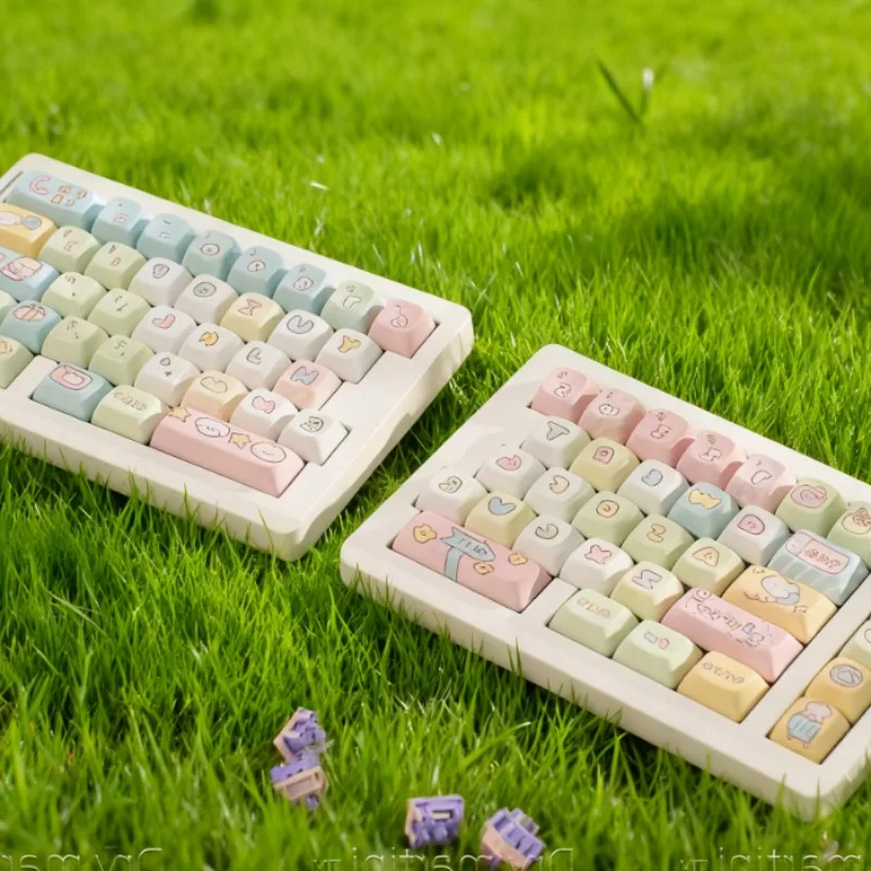 

Комплект разделенной механической клавиатуры GMK70, эргономичная прокладка с возможностью горячей замены, поддержка VIA, предварительно сборная для офиса и ежедневного использования