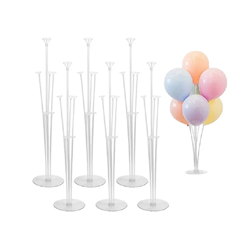 2 sets of 70CM balloons, 7-head table float, central decoration, balloon accessories rack