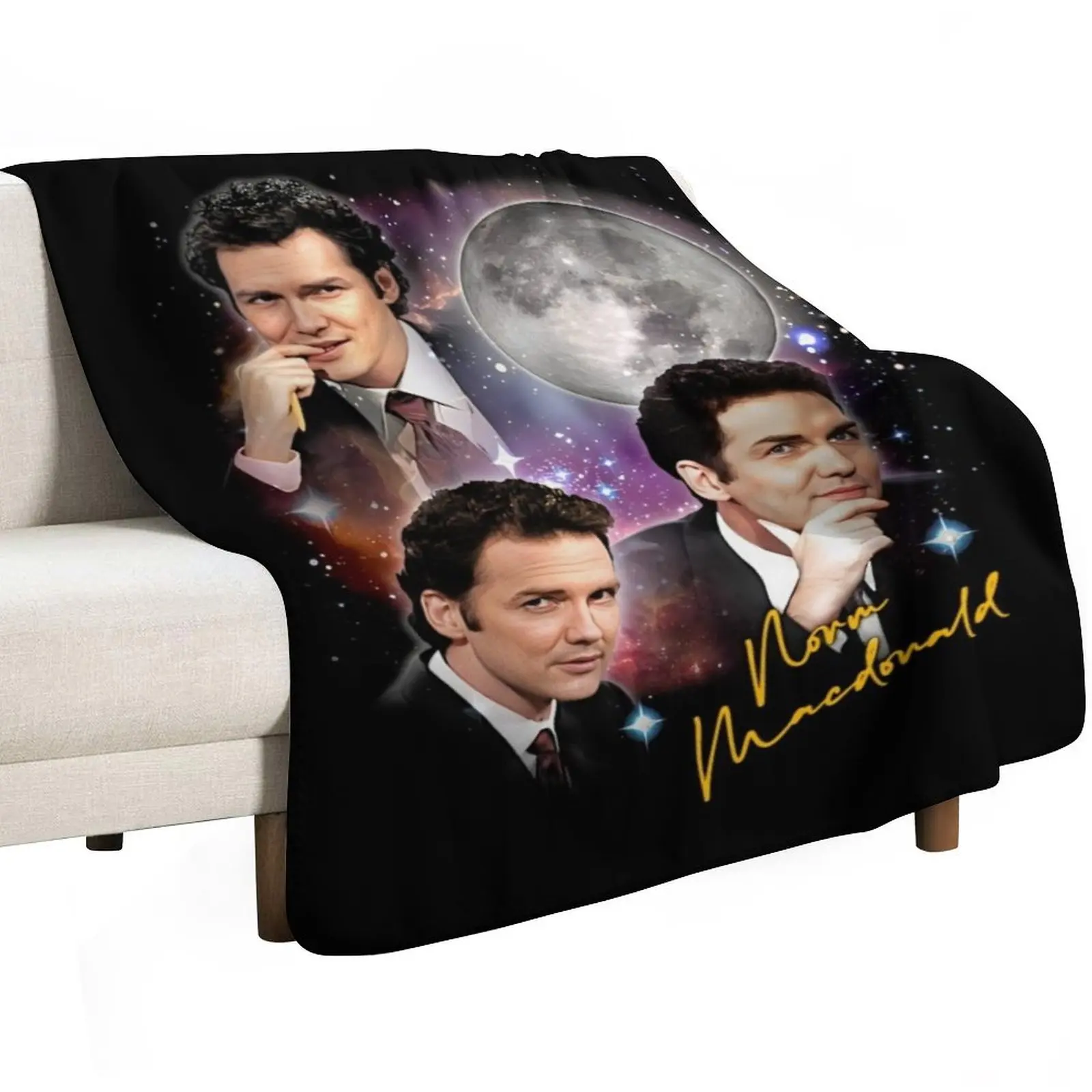 Norm Macdonald Throw Blanket Soft Plush Plaid decorative Furrys Sofas Plush Designers Blankets